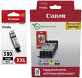 5 Canon Druckerpatronen Tinte PGI-580 XXL PGBK / CLI-581 BK / C / M / Y