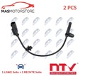 ABS SENSOR DREHZAHLFÜHLER PAAR HINTEN NTY HCA-FR-071 2PCS V NEU OE QUALITÄT