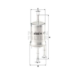 Kraftstofffilter MANN-FILTER WK 69 für VAG