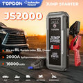 TOPDON JS2000 KFZ auto Starthilfe Ladegerät Booster 2000A Powerbank 16000mAh PKW