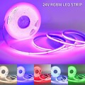 5m-20m 24V COB LED Streifen Stripe Band Lichterkette RGBW Lichtpunkt WiFi Dimmar