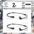 2x ORIGINAL® Triscan Sensor, Raddrehzahl Vorne, Links, Rechts für Renault