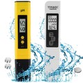 PH Messgerät, Digital TDS/EC Temperature Meter, Tragbar mit LCD 