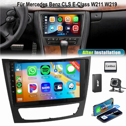 Für Benz CLS E-Class W211 W219 DAB+ 2+64G Android 13 Autoradio GPS RDS BT Kamera