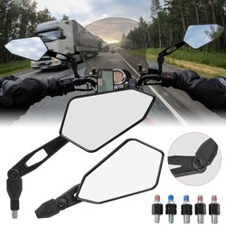 2x Spiegel Set Paar Spiegelset für Roller Motorrad Quad Universal M8 M10 Gewinde
