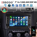 Android 14 6+128G Carplay Autoradio GPS 8-Core Für VW GOLF 5 Touran Tiguan Caddy