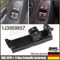 Fensterheberschalter Vorne Links 1J3959857 für VW Golf 4 Passat Seat Leon Skoda