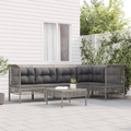 Homgoday 6-TLG. Gartenlounge Set Gartensofa Sitzgruppe Gartenmöbel Set Z1R5