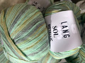 500 g Wolle Lang Yarns SOL Metallic Baumwolle Matcha Grün Mint Hellgrün Color