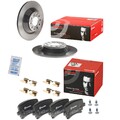2x Brembo Bremsscheiben Ø302mm + Beläge Hinten passend für Audi A6 C6 Avant 4F5