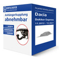 Brink Anhängerkupplung abnehmbar für DACIA Dokker Express AHK
