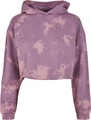 Urban Classics Damen Sweatshirt Ladies Oversized Short Bleached Hoody Duskviolet