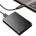 UnionSine Externe Festplatte USB 3.0 500GB Backup HDD 2,5" Tragbare Memory Case
