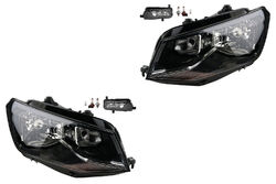 Scheinwerfer Set Halogen passend für VW Caddy IV SA 05/15- H4 Nebel Leuchtmit.