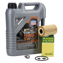 5L LIQUI MOLY 3707 TOP TEC 4200 5W30 NEW GEN + MANN Ölfilter für VAG 1.6/2.0 TDI