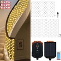 Solar LED Lichternetz 3x2/6x2/6x4m Warmweiß Lichterkette Lichtervorhang 8 Modus
