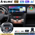 12.3" 4+64G Android 15 Autoradio Carplay DSP DAB+ Kam für Citroen C1 Toyota Aygo