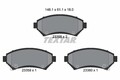 TEXTAR Bremsbelagsatz, Scheibenbremse 2335801 für BUICK CADILLAC CHEVROLET OPEL