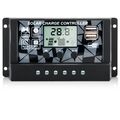 Solar Laderegler 12V/24V, Solar Ladegerät Controller  Solarpanel Batterie 30A