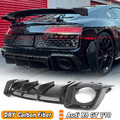 Passt für Audi R8 V10 2022-24 Dry Carbon Heck Stoßstangen Diffusor Heckdiffusor 