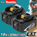 2 Original 18V/5,0Ah für Makita Akku BL1860B- 2er Set LED 197422-4 BL1850 BL1830