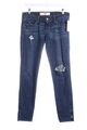 HOLLISTER Skinny Jeans Damen Gr. DE 34 blau Used-Optik