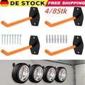 4/8 x Autoreifen Wand Halter Haltebügel Reifen Felgen Haken Baum Regal Halterung