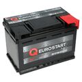 PKW Autobatterie 12 Volt 77Ah Eurostart SMF Starterbatterie ersetzt 70 80 85 Ah