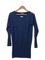 Little Miss Captain Tortue Damen Pullover M Blau Pailletten Freizeit