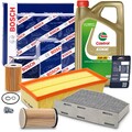 BOSCH-FILTER INSPEKTIONSPAKET + MOTORÖL FÜR VW TOURAN 1T AUDI A3 8P 1.6 2.0 TDI 