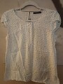 Esprit Sommer-Bluse Gr.38 Weiß Mit Punkten