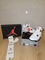 Nike Air Jordan 4 Retro OG White Cement NEU 44 US10 2016 Sneaker Original