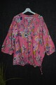 VICCI Germany wunderschöne Bluse aus Leinen Leinenbluse FLOWERS Gr 50 52 XXL 3XL