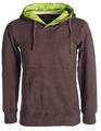 Vishes Herren Sweatshirt aus Baumwollfleece mit Kängurutasche und Kapuze