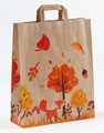 Papiertragetaschen Herbst natur Papiertüten Tüten Tragetaschen Kinder braun