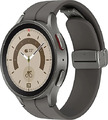 Samsung Galaxy Watch5 Pro 45 mm Titangehäuse grey titanium am D-Buckle Sportarmb