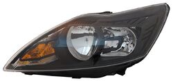 Scheinwerfer links für Ford Focus MK2 Facelift 2008- Halogen H1 H7 Schwarz LWR