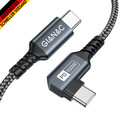 100W USB C Auf USB C Kabel 1M,90 Grad Schnellladekabel PD 5A USB Typ C Ladekabel
