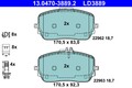 Bremsbelagsatz Scheibenbremse ATE Ceramic 13.0470-3889.2 für MERCEDES GLE V167