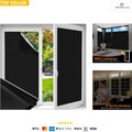 Fensterfolie Verdunkelungsfolie Blickdicht UV Schutz Selbstklebend Schwarz