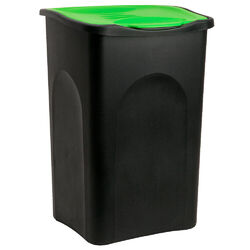 Stefanplast® Mülleimer Abfalleimer Müllbehälter 50L Küche Büro mit Deckel✔️Stefanplast✔️Verschiedene Deckelfarben✔️Mülltrennung
