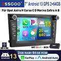 Carplay DAB+ Android 13 2+64G GPS Kam+ Autoradio Für Opel Astra H Corsa D Corsa