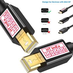1m Mini DisplayPort 1.2 Kabel Display Port Mini DP Stecker beidseitig vergoldet
