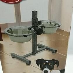 Trixie Hundenapfhalter Futterstation 2 x 0,75 L Maße 15 cm x 27 cm