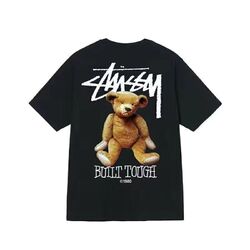 NEU Shirt Unisex Kurzarm mit Herren Rundhals stussy Aufdruck Shirt T-Shirt *-