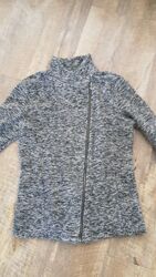 Zero, Strickjacke, Gr. 38, grau, neuwertig!