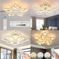 Moderne LED Deckenleuchte Deckenlampe Lampe Kronleuchter Dimmbar Fernbedienung