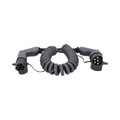 efuturo Spiralladekabel Typ 2 auf Typ 2 Stecker 3 Phasen KS TOOLS 117.7365