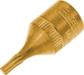 HAZET Schraubendreher-Steckschlüsseleinsatz 8502-T10 ∙ 1/4 Zoll (6,3 mm) Vier...