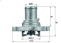 Thermostat, Kühlmittel MAHLE TI 122 87D für FIAT BRAVA (182_) 1.2 2000-2001